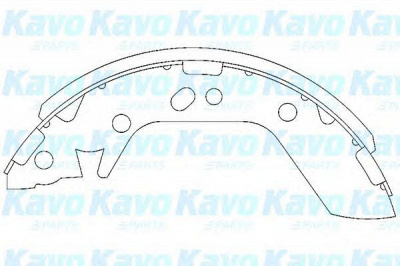 KAVO PARTS kbs3401 -  Комплект тормозных колодок